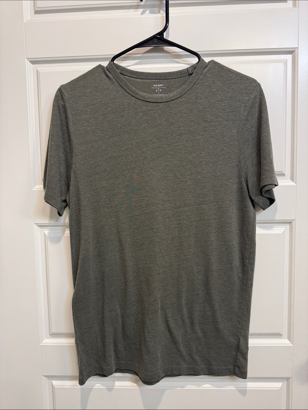 Old Navy Men's Linen Short Sleeve Crew Tee - Olive